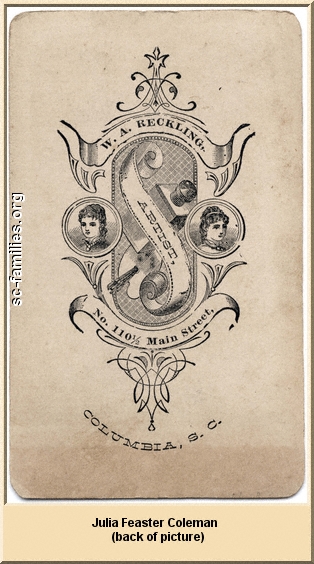 Julia Feaster Coleman (back of picture)