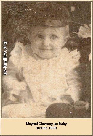 Meynel Clowney as a baby.